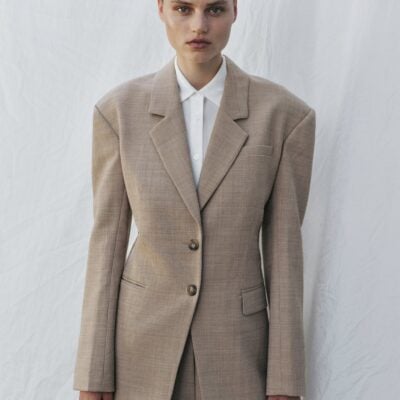 Viktoria & Woods Michigan Wool Blazer — PALE CAMEL - Image 2