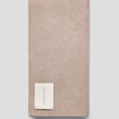 Viktoria & Woods Marval Wool Scarf — MINK/ IVORY - Image 1