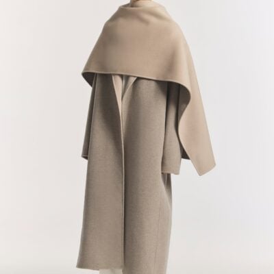Viktoria & Woods Marval Wool Scarf — MINK/ IVORY - Image 2