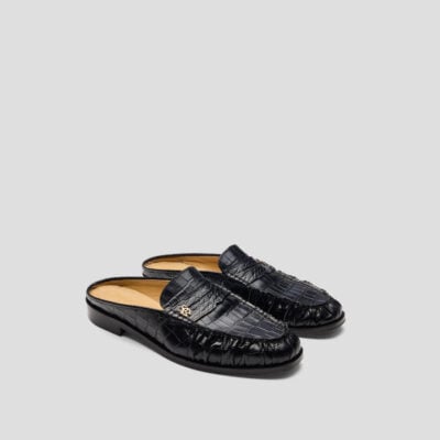 Viktoria & Woods Marco Loafer — BLACK CROC - Image 1