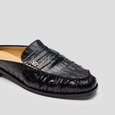 Viktoria & Woods Marco Loafer — BLACK CROC - Image 2