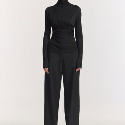 Viktoria & Woods Iridescent Top — BLACK - Image 1