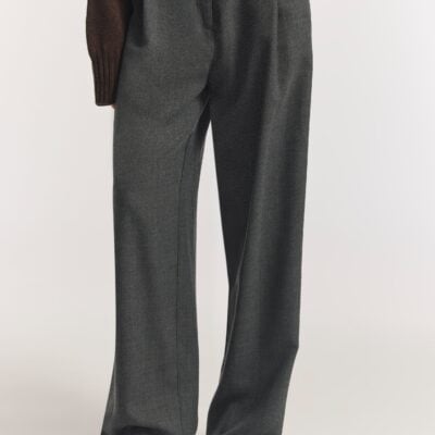 Viktoria & Woods Idol Wool Pant - Pre Order — CONCRETE - Image 1