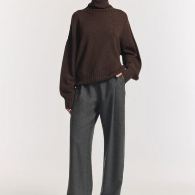 Viktoria & Woods Idol Wool Pant - Pre Order — CONCRETE - Image 2