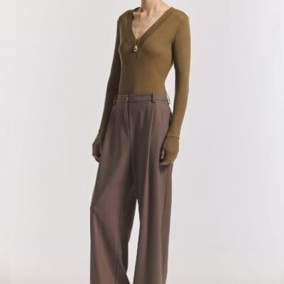 Viktoria & Woods IDOL PANT — KHAKI - Image 1