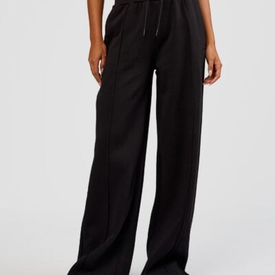 MVP Wide Leg Tall Track Pant - Black | LSKD - Image 1