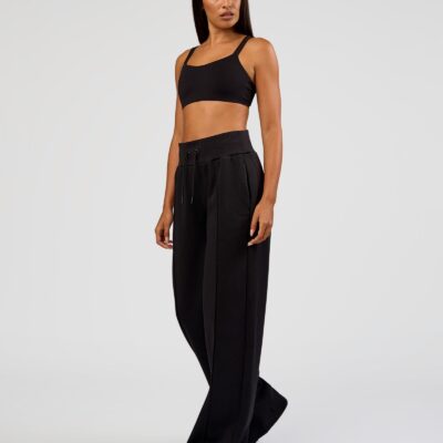 MVP Wide Leg Tall Track Pant - Black | LSKD - Image 2