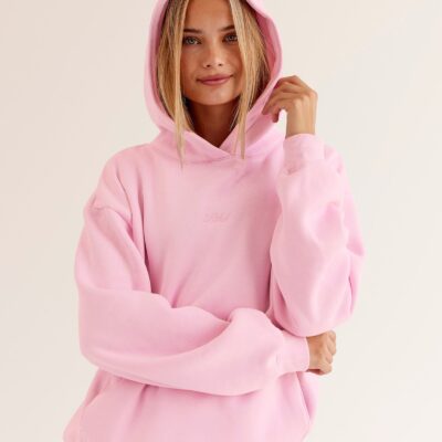 Go-To Script Oversized Hoodie - Marshmallow | LSKD - Image 1