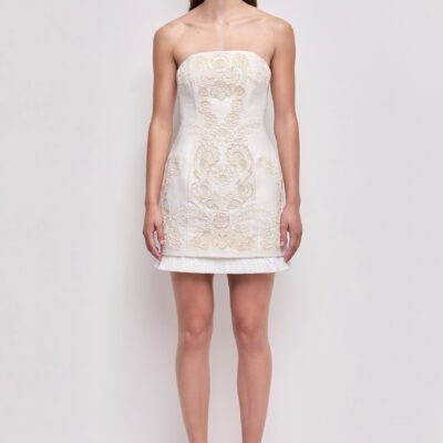 Aje Perilla Embroidered Mini Dress - Image 1