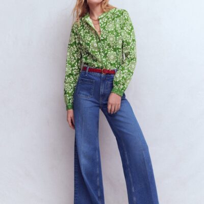 Boden Rhea Trim Insert Cotton Top