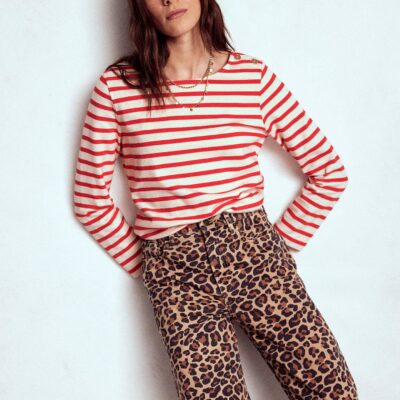 Boden Button Mariner Breton T-Shirt