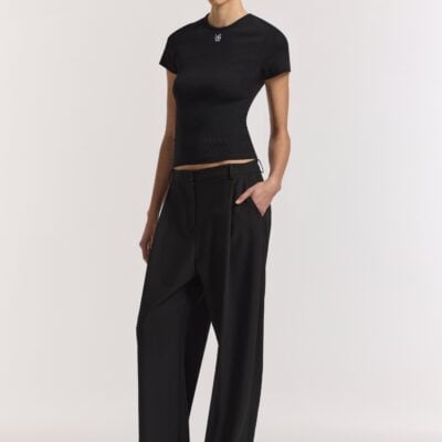 Viktoria & Woods V&W Tee — BLACK - Image 1