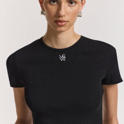 Viktoria & Woods V&W Tee — BLACK - Image 2
