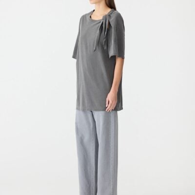 Bassike Pigment Tie Detail Mini Dress — XS - Image 2