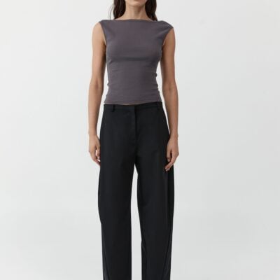 St. Agni Fine Band Balloon Pants - Black — XXS - Image 1