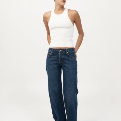 St. Agni 90s Low Rise Jeans - Dark Indigo — 24 - Image 2