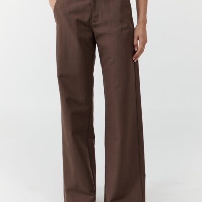 St. Agni Silk Canvas Carter Trousers - Mud — XXS - Image 2