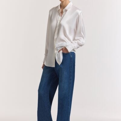 Viktoria & Woods MEMORIAL SILK SHIRT — Ivory - Image 1