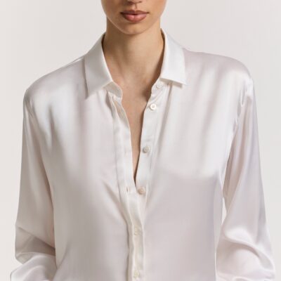 Viktoria & Woods MEMORIAL SILK SHIRT — Ivory - Image 2
