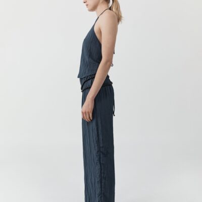St. Agni Crinkle Relaxed Pants - Ink — XXS - Image 2