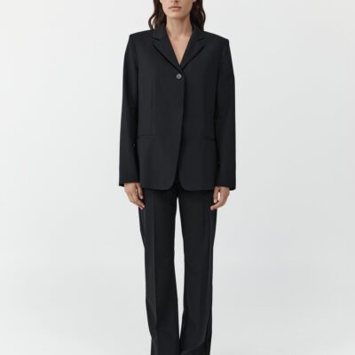St. Agni 90s Wool Blazer - Black — XXS - Image 1