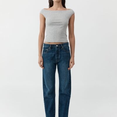 St. Agni 90s Straight Leg Jeans - Dark Indigo — 24 - Image 1