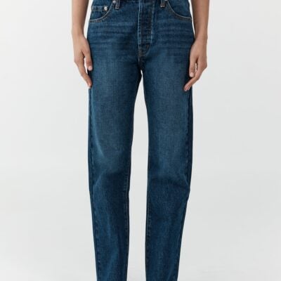 St. Agni 90s Straight Leg Jeans - Dark Indigo — 24 - Image 2