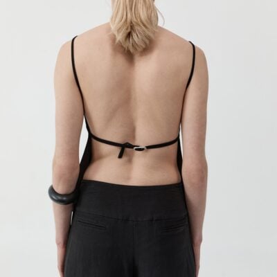 St. Agni Wide Waistband Pants - Black — XXS - Image 2