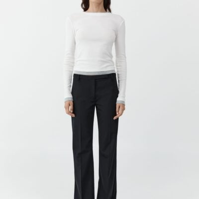 St. Agni Fine Band 90s Pants - Black — XXS - Image 1