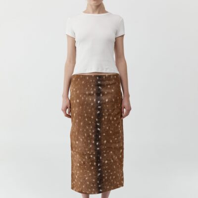 St. Agni Fawn Pencil Skirt - Almond — XXS - Image 1
