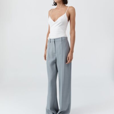 St. Agni Classic Pintuck Pants - Mist — XXS - Image 2