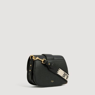 Aje Viva Texture Small Saddle Bag — BLACK - Image 2