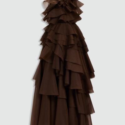 Aje Villa Gown — CHOCOLATE - Image 2