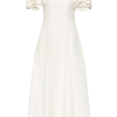 Aje Twyla Midi Dress — IVORY - Image 2