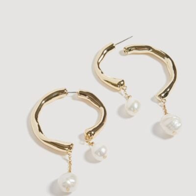 Aje Talla Pearl Drop Hoop — GOLD - Image 2