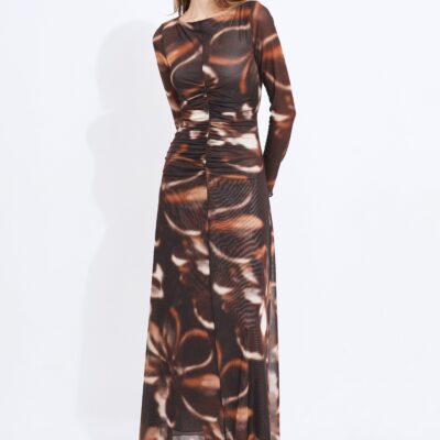 Aje Stella Mesh Maxi Dress — BLURRED FLORAL - Image 1