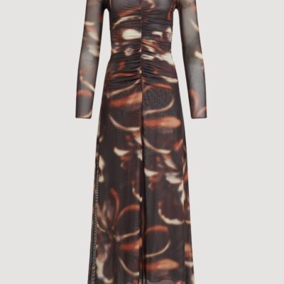 Aje Stella Mesh Maxi Dress — BLURRED FLORAL - Image 2