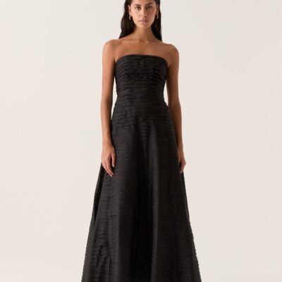 Aje Soundscape Maxi Dress — BLACK - Image 1