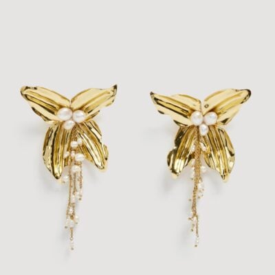 Aje Soleil Large Stud — GOLD/PEARL - Image 2