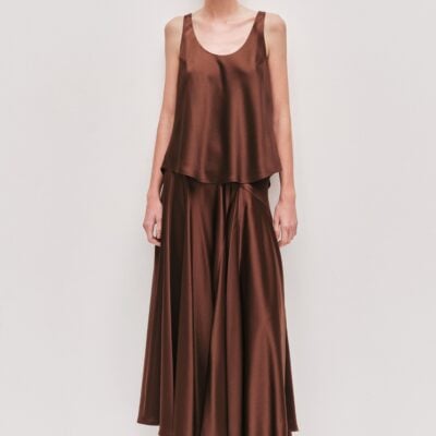 Aje Siren Top — DARK CHOCOLATE - Image 1