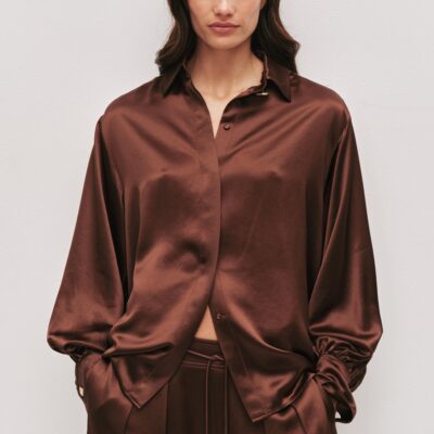 Aje Siren Blouse — DARK CHOCOLATE - Image 2