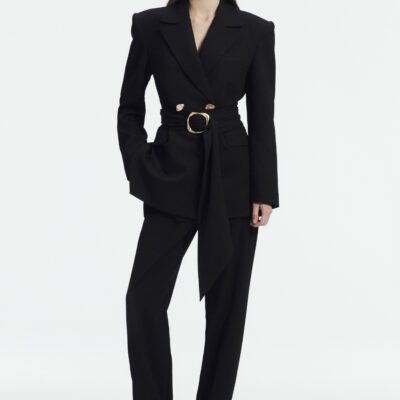 Aje Simone Cigarette Leg Pant — BLACK - Image 1