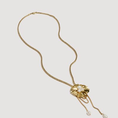 Aje Sierra Necklace — GOLD/PEARL - Image 2