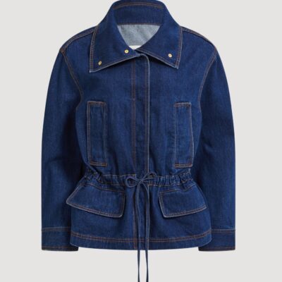 Aje Seren Denim Jacket — DARK CLASSIC WASH - Image 2