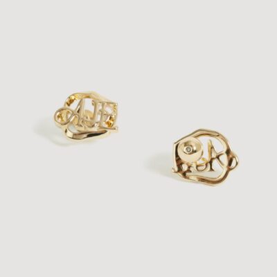 Aje Selby Logo Stud — GOLD - Image 2
