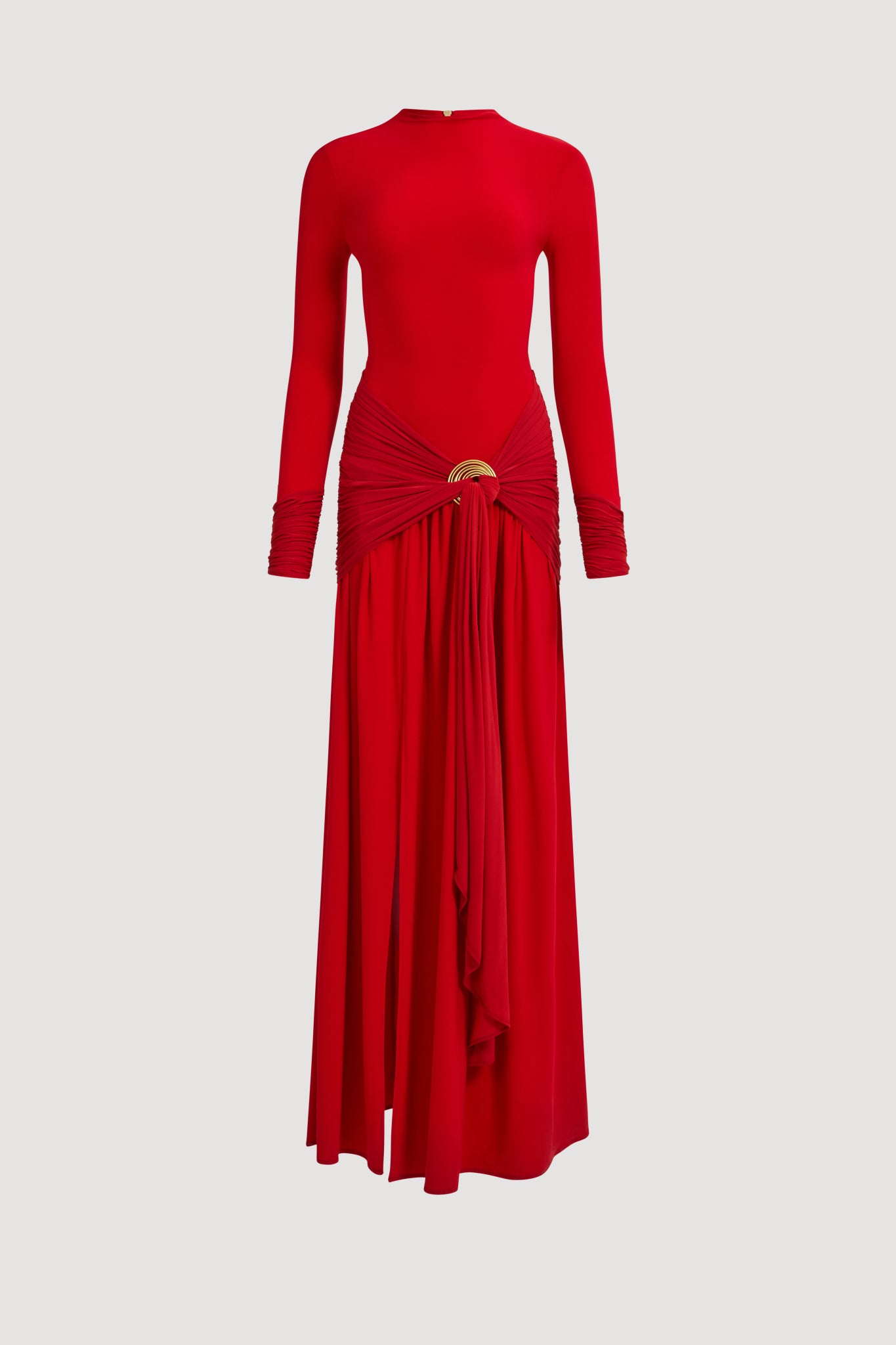 Aje Selah Jersey Maxi Dress — SCARLET RED - Image 2