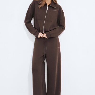 Aje Scuba Track Pant — CHOCOLATE - Image 1