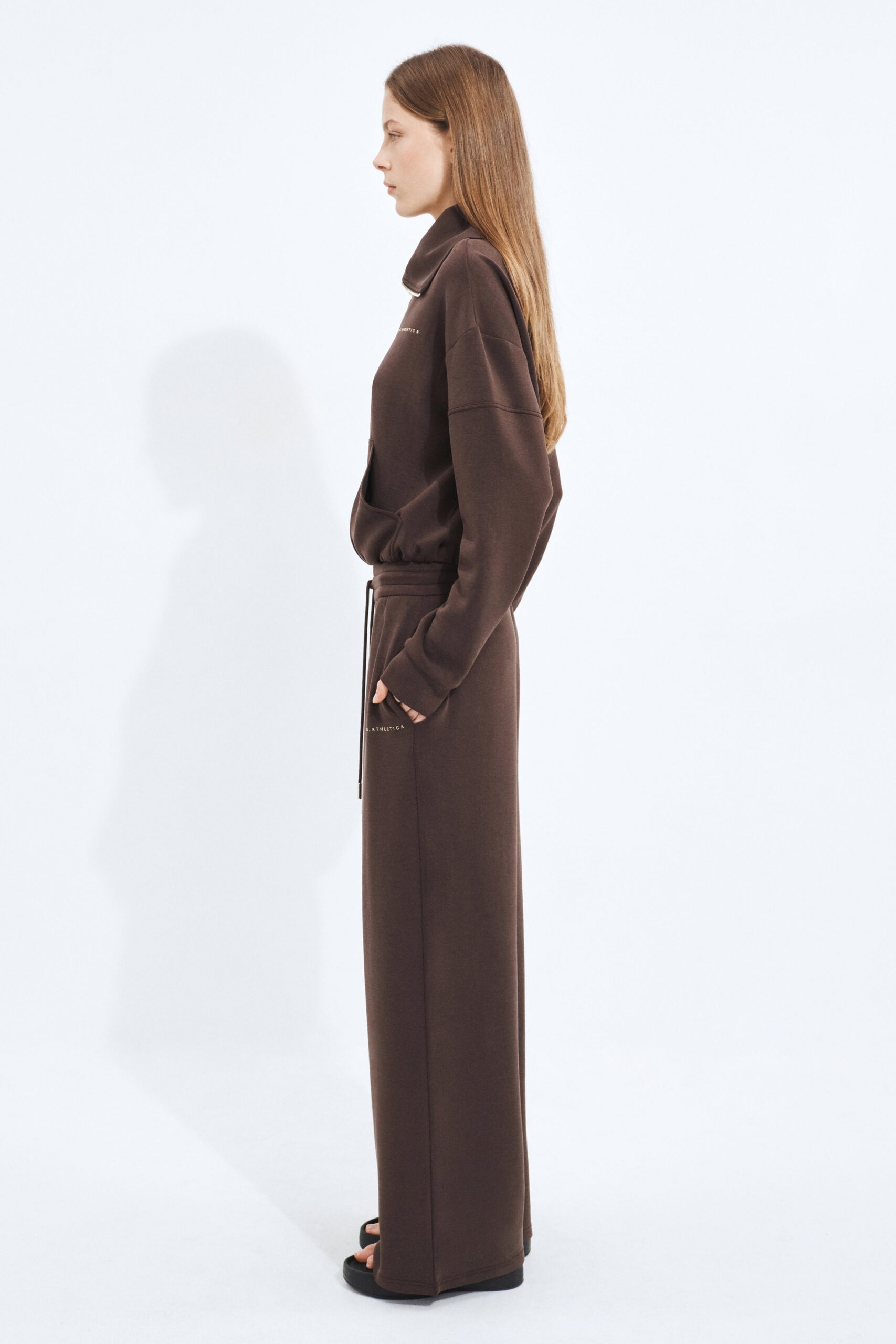 Aje Scuba Track Pant — CHOCOLATE - Image 3