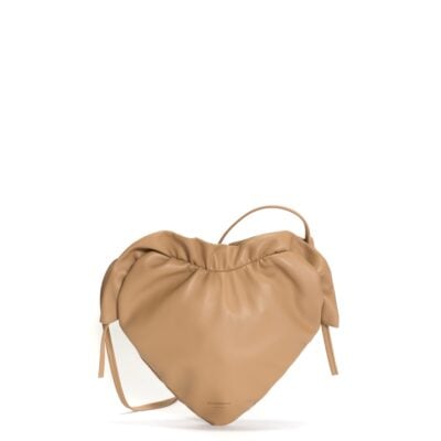 Anonymous Copenhagen Zally classic heart bag Shiny lamb Stone - Image 1