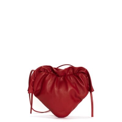 Anonymous Copenhagen Zally classic heart bag Shiny lamb Ruby red - Image 1